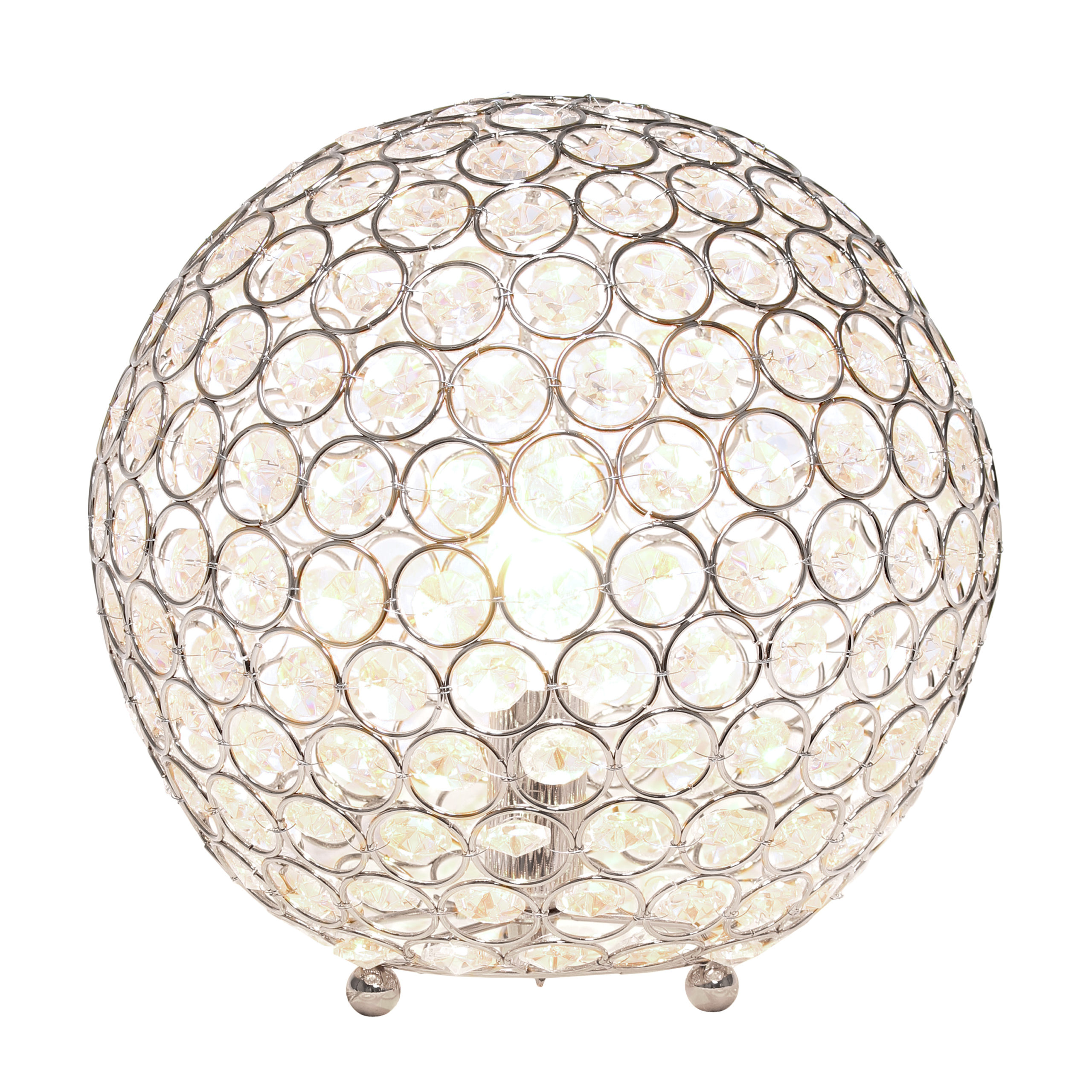 9,5 cm Brilliant Joya Lamp Glass Luminaires Glass Ball Chrome/Clear Ø ca 